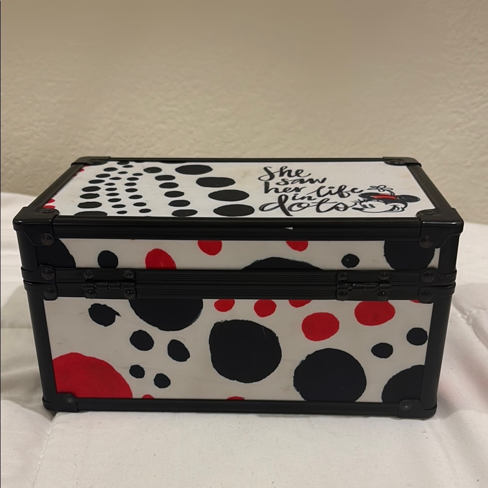 Disney Black and Red Polka Dot Storage Box - Picture 3 of 6